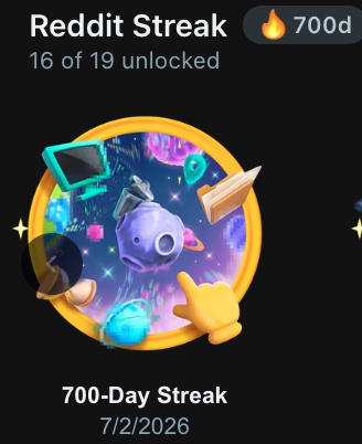 700-Day Reddit Streak