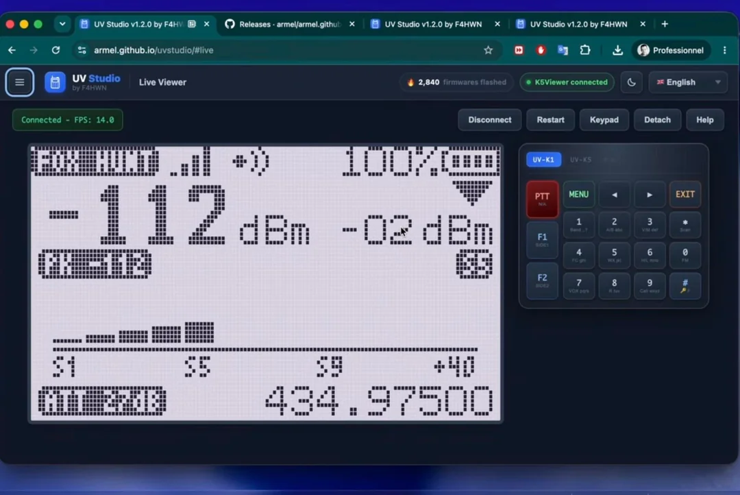 screen grab from web viewer