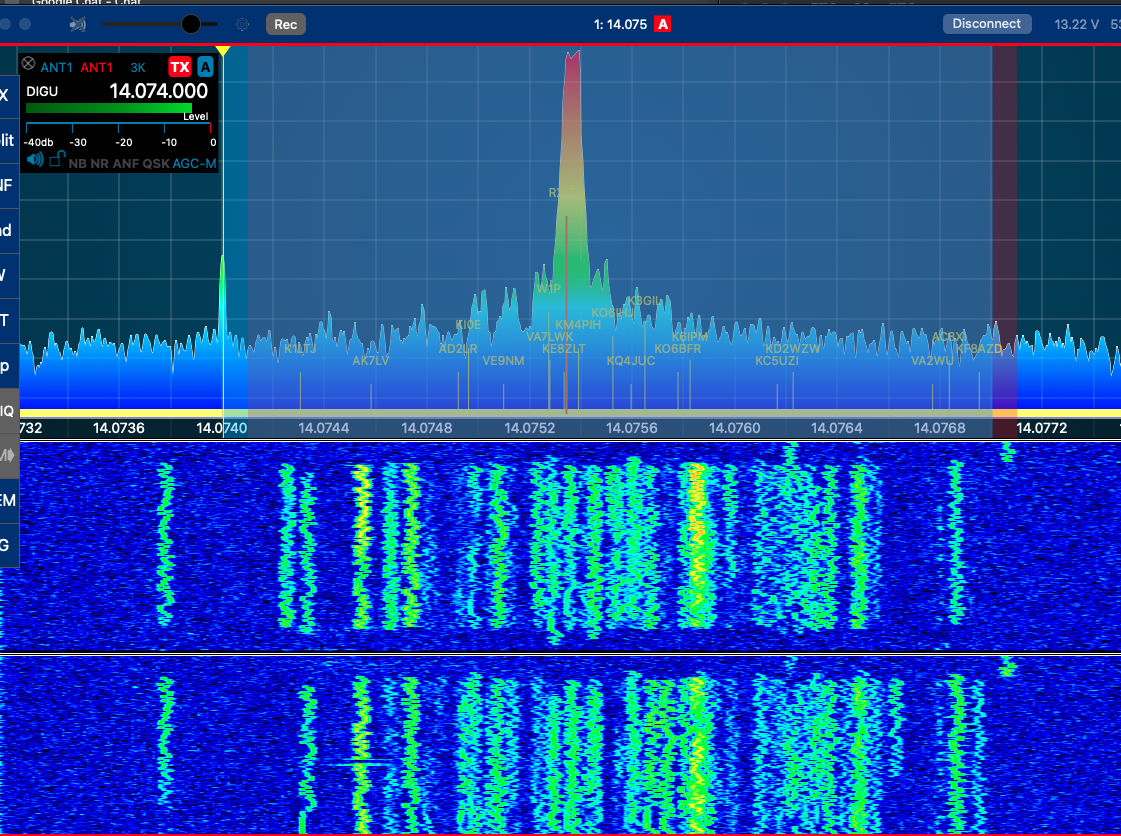 FT8 in action on SmartSDR
